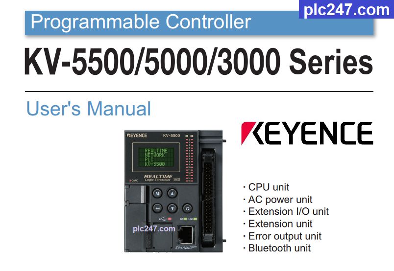 Keyence KV-5500 5000 3000 Manual PDF - plc247.com