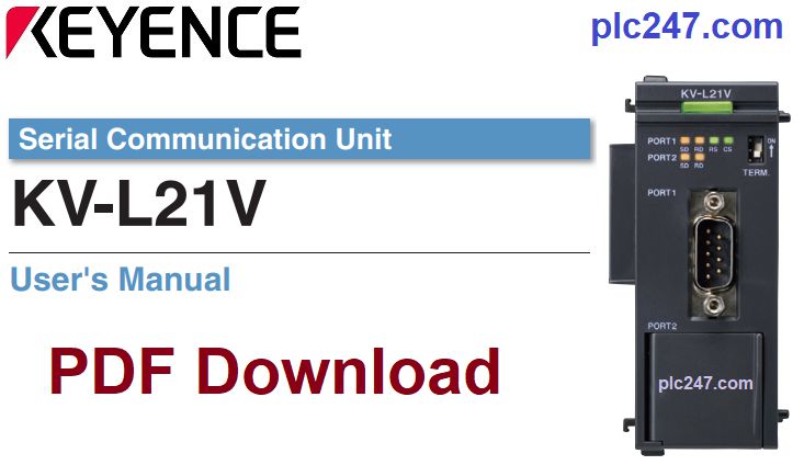 Keyence KV-L21V Manual PDF - plc247.com