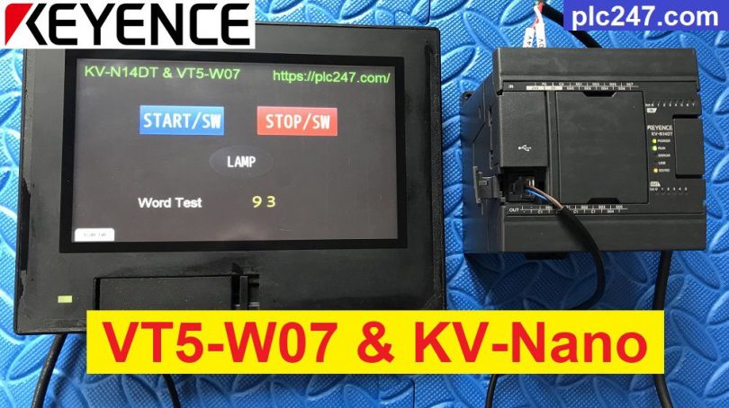 Keyence KV-Nano & VT5-W07 Connection Tutorial - plc247.com