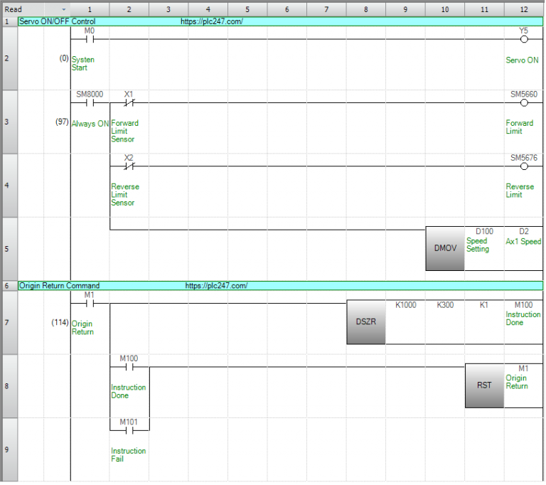 Mitsubishi FX5U "Servo Control" MR J4 A Tutorial