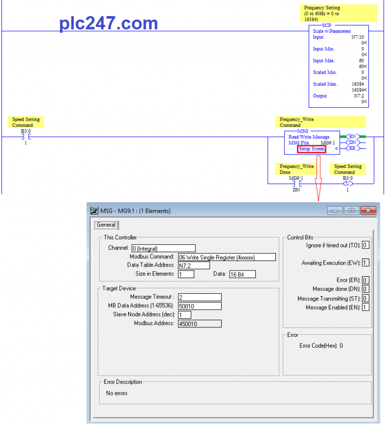 MicroLogix 1400 "Modbus RTU" Danfoss FC51 Tutorial