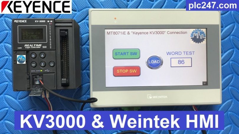 Keyence KV3000 & Weintek HMI